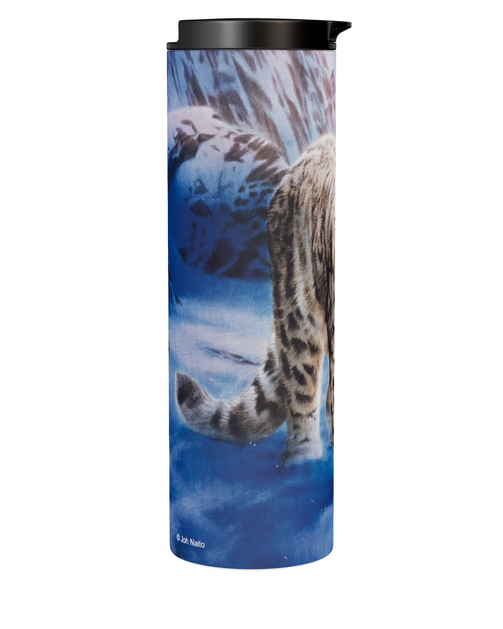 Snow Leopard In Snowstorm Tumbler