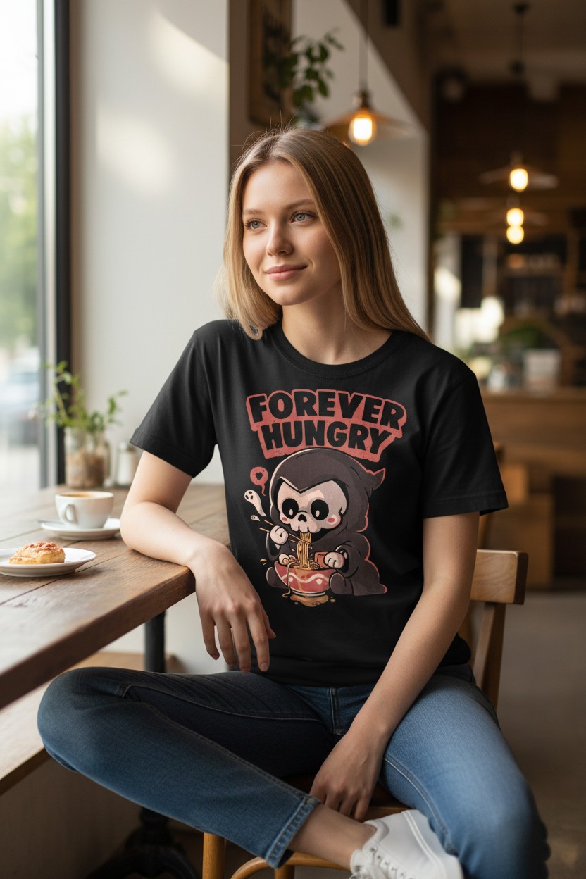 Forever Hungry Ladies T-shirt