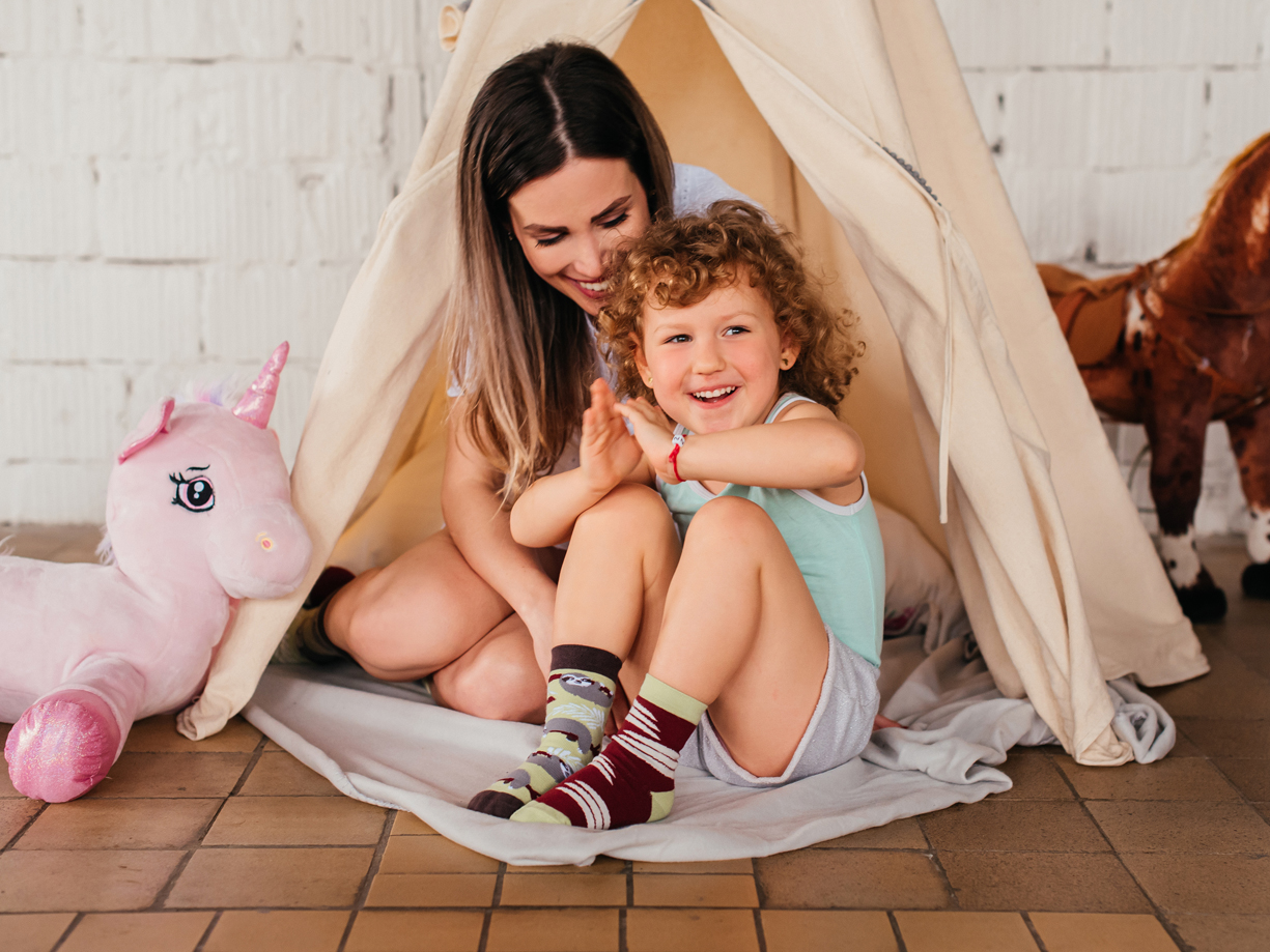 Good Mood Sloth Unisex Kids Animal Socks