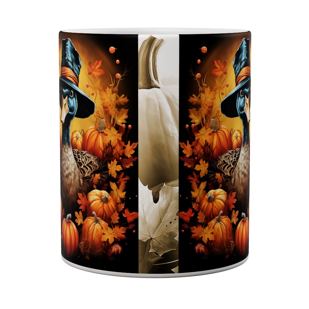 Hatter Goose in Autumn Mug