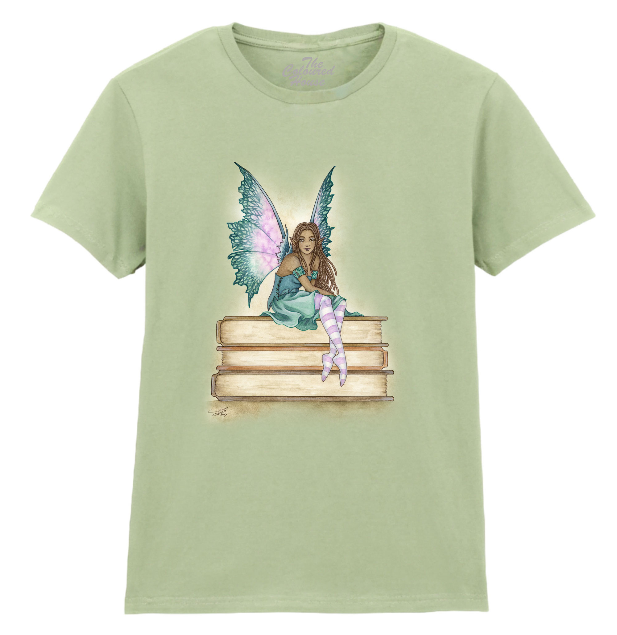 Green Bookworm Ladies T-shirt