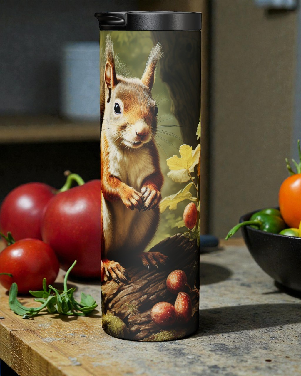 Grey Squirrel In The Woods Tumbler