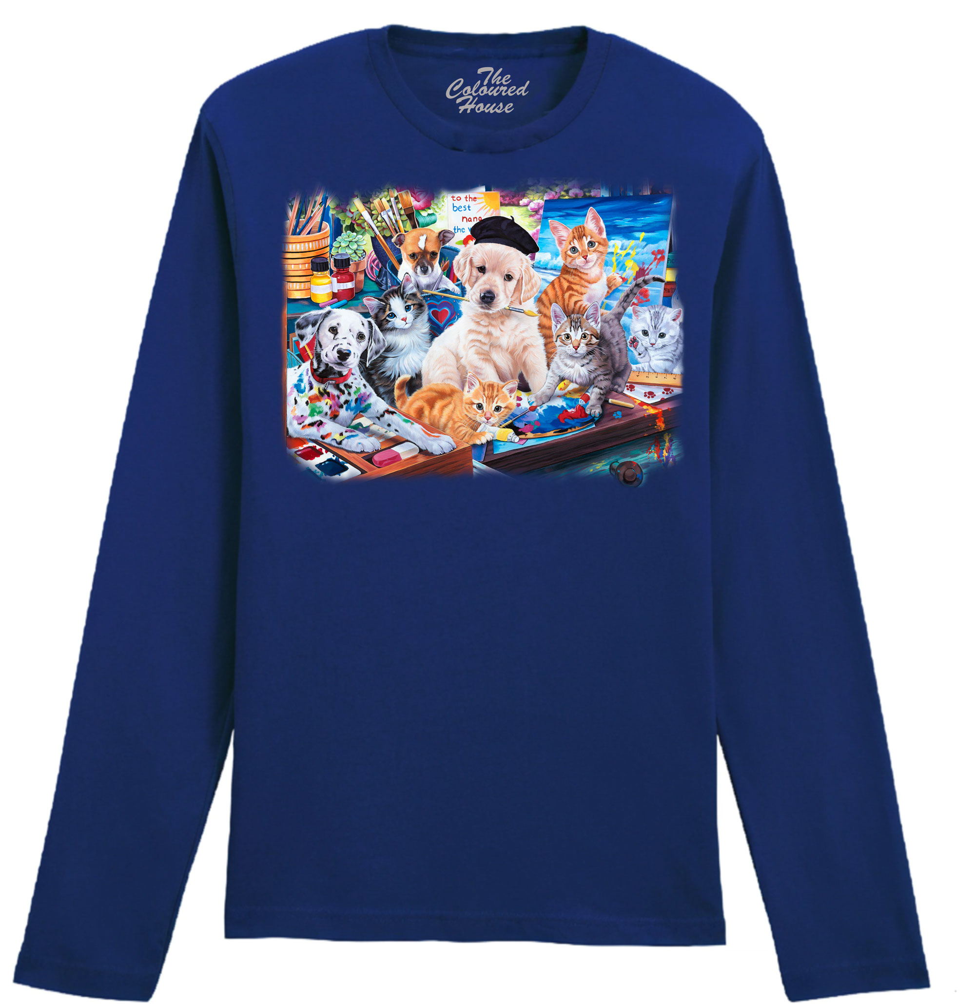 Puppies And Kittens Art Studio Longsleeve