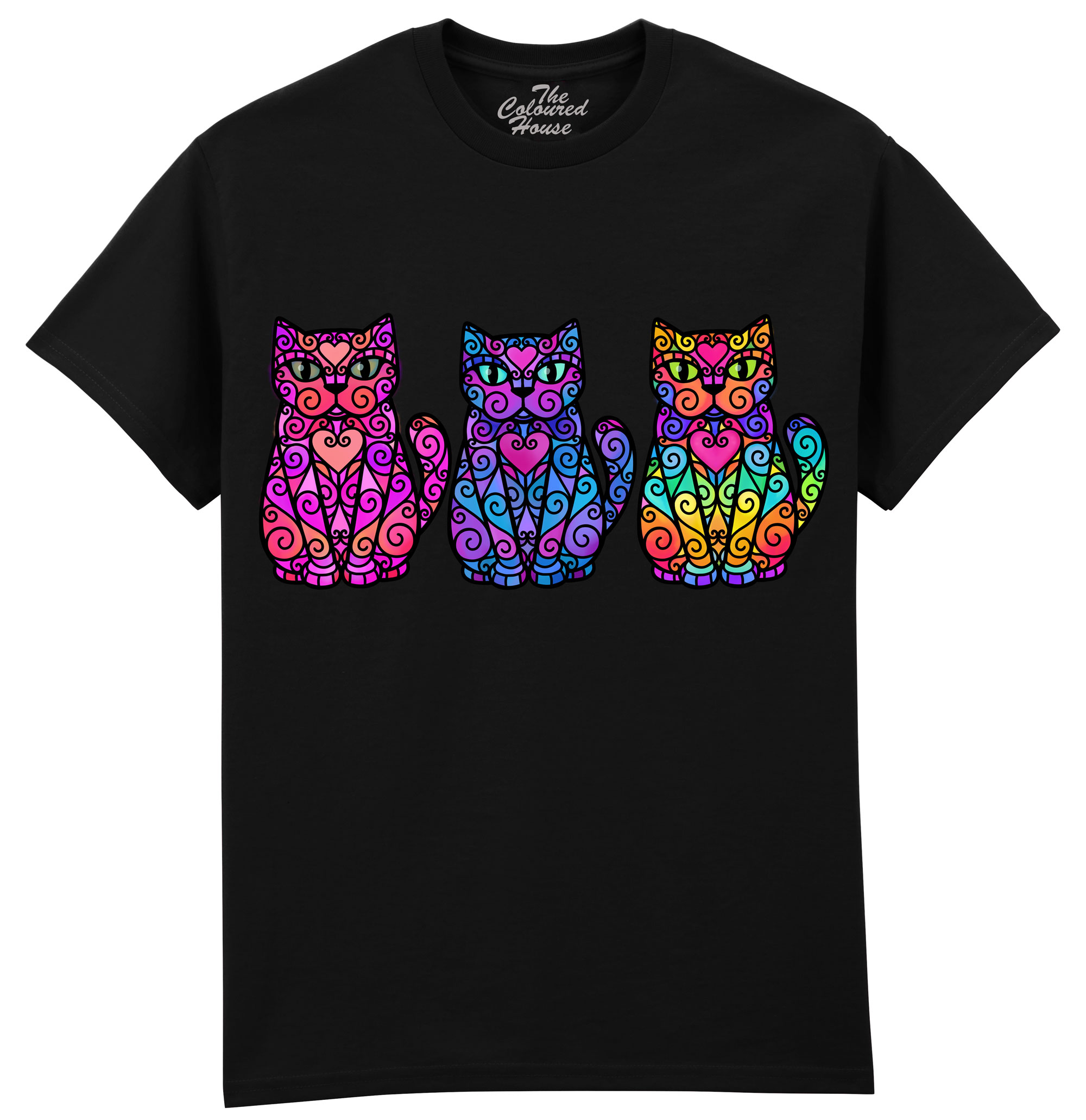 Colorful 3 Cats