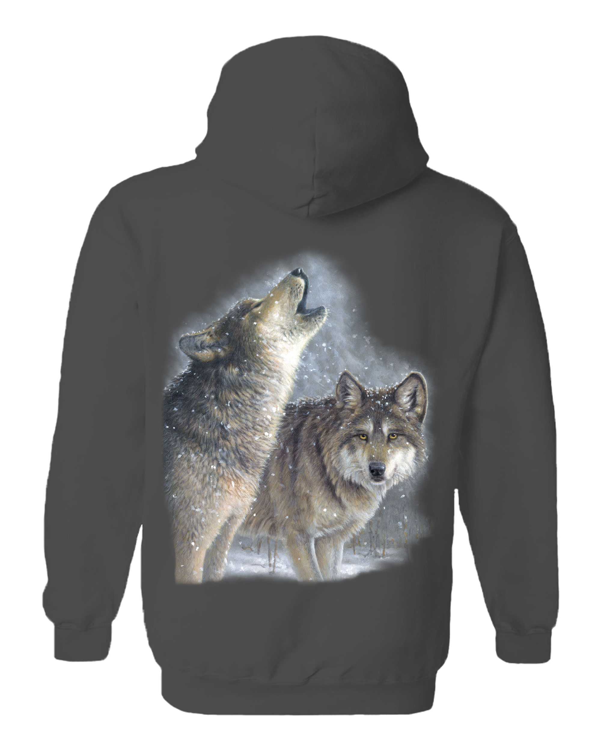 Snowfall Wolves Hoodie