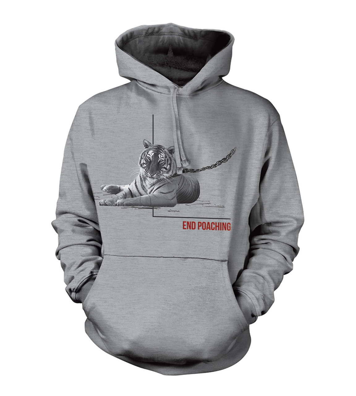End Poaching Tiger Hoodie