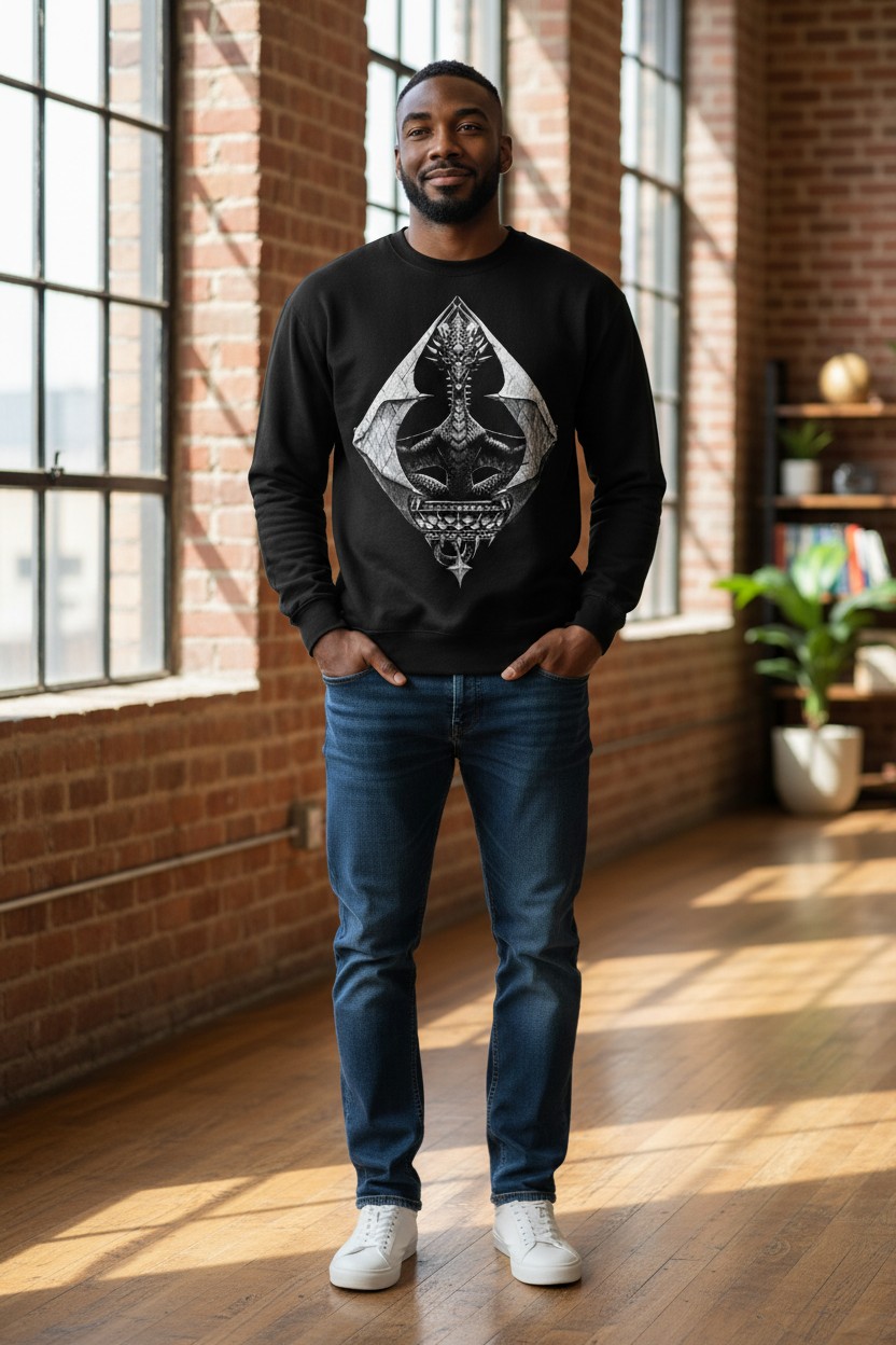 Dragon Of Diamonds Dragon Sweater