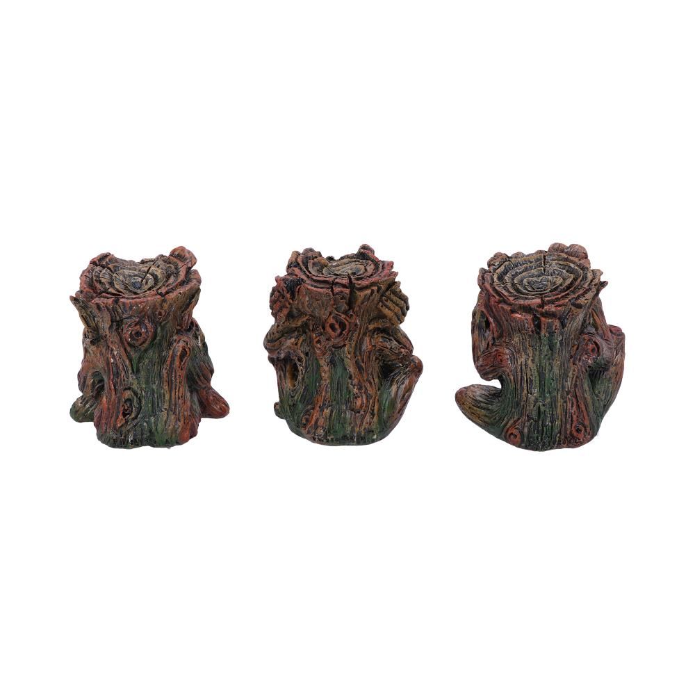 Three Wise Tree Spirits set of 3 - 9.2cm