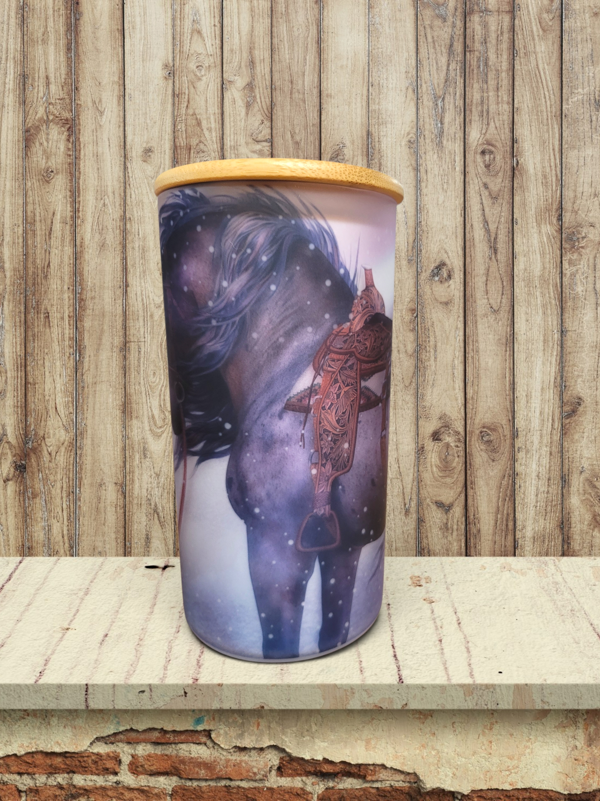 A Winters Encounter - Storage Jar 25Oz