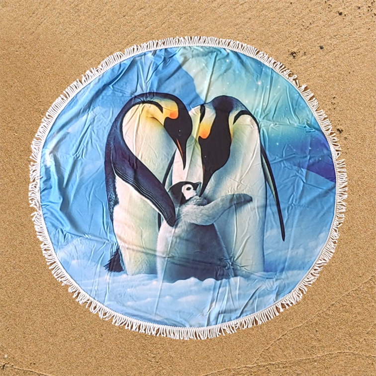 Dear Little One Penguin Strandtuch Rund 150cm 