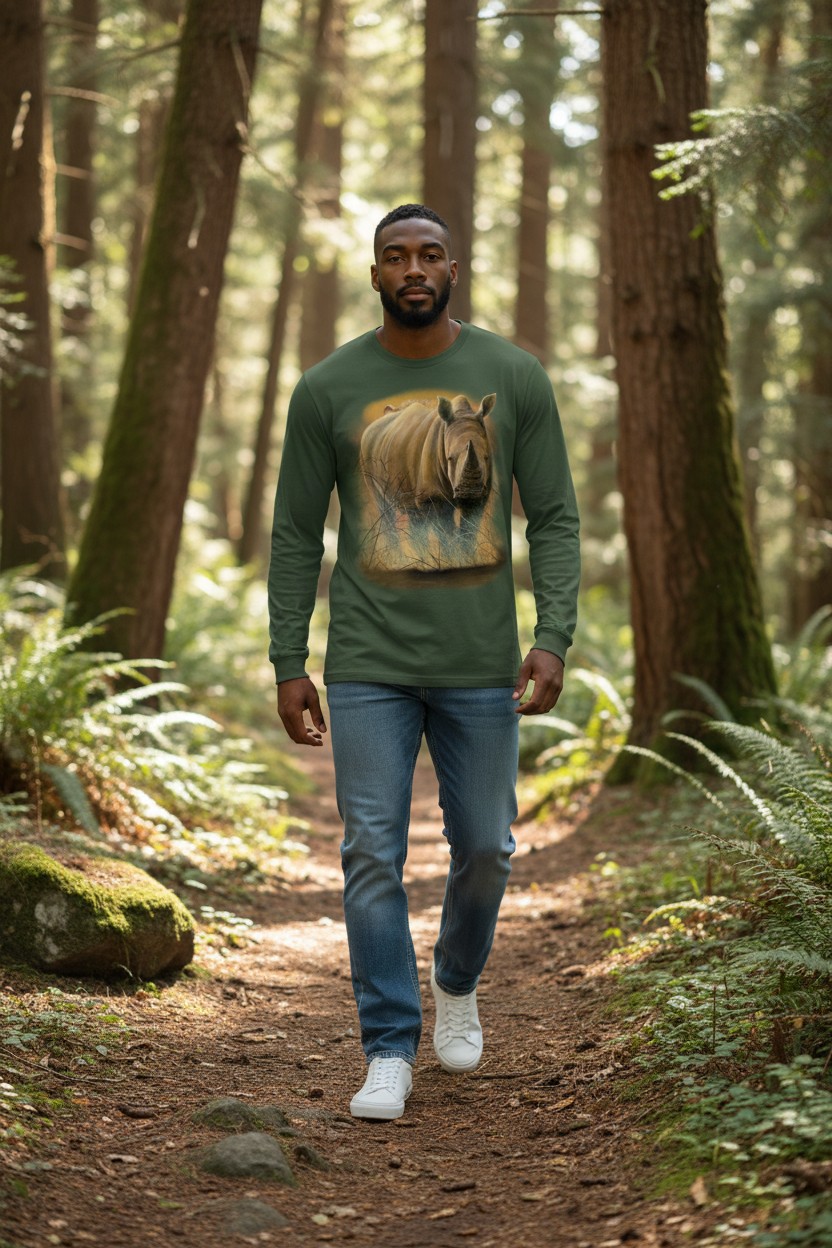 Heat And Dust - White Rhino Longsleeve