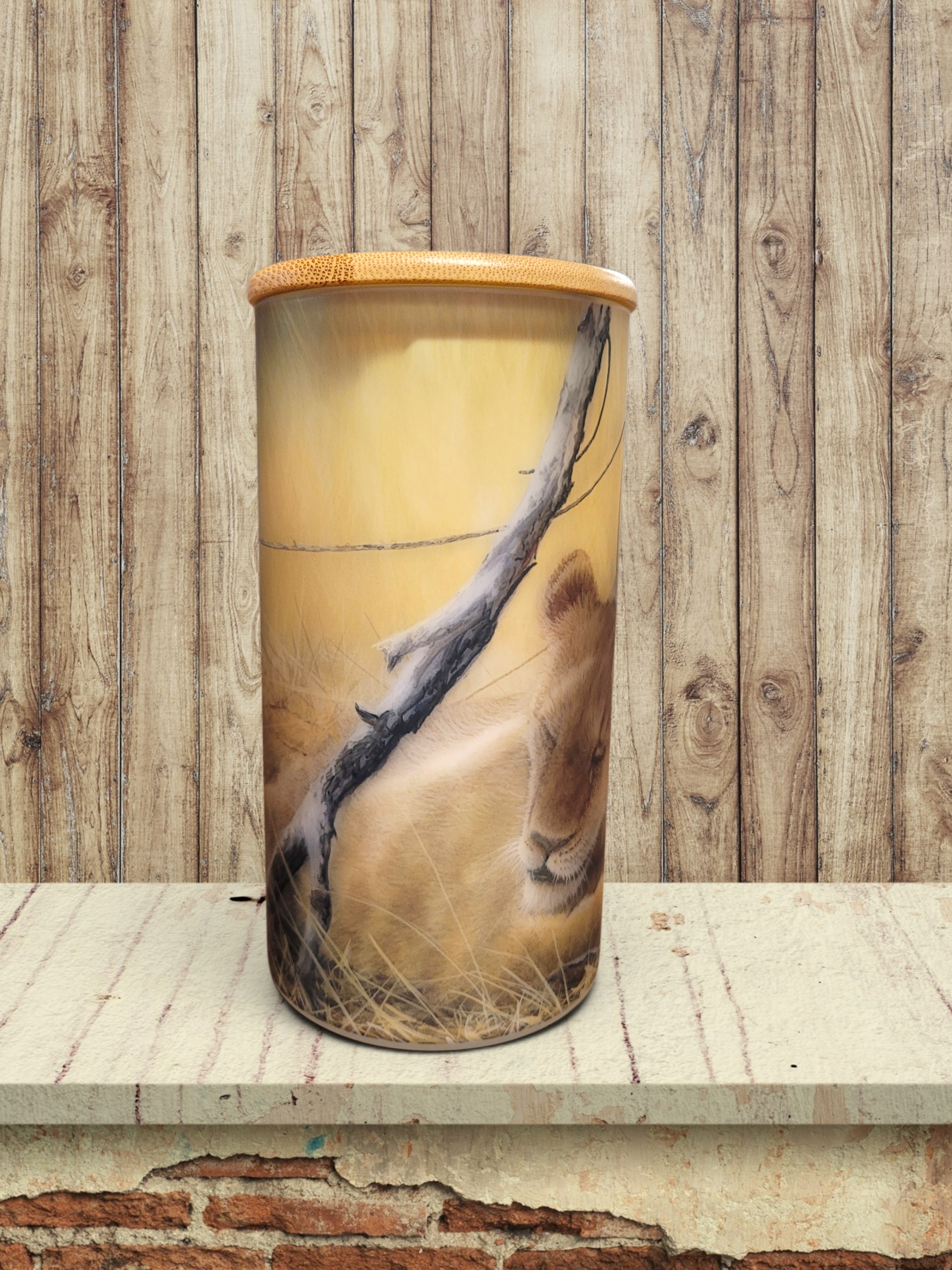 Behind The Ears - Lion - Storage Jar 25Oz
