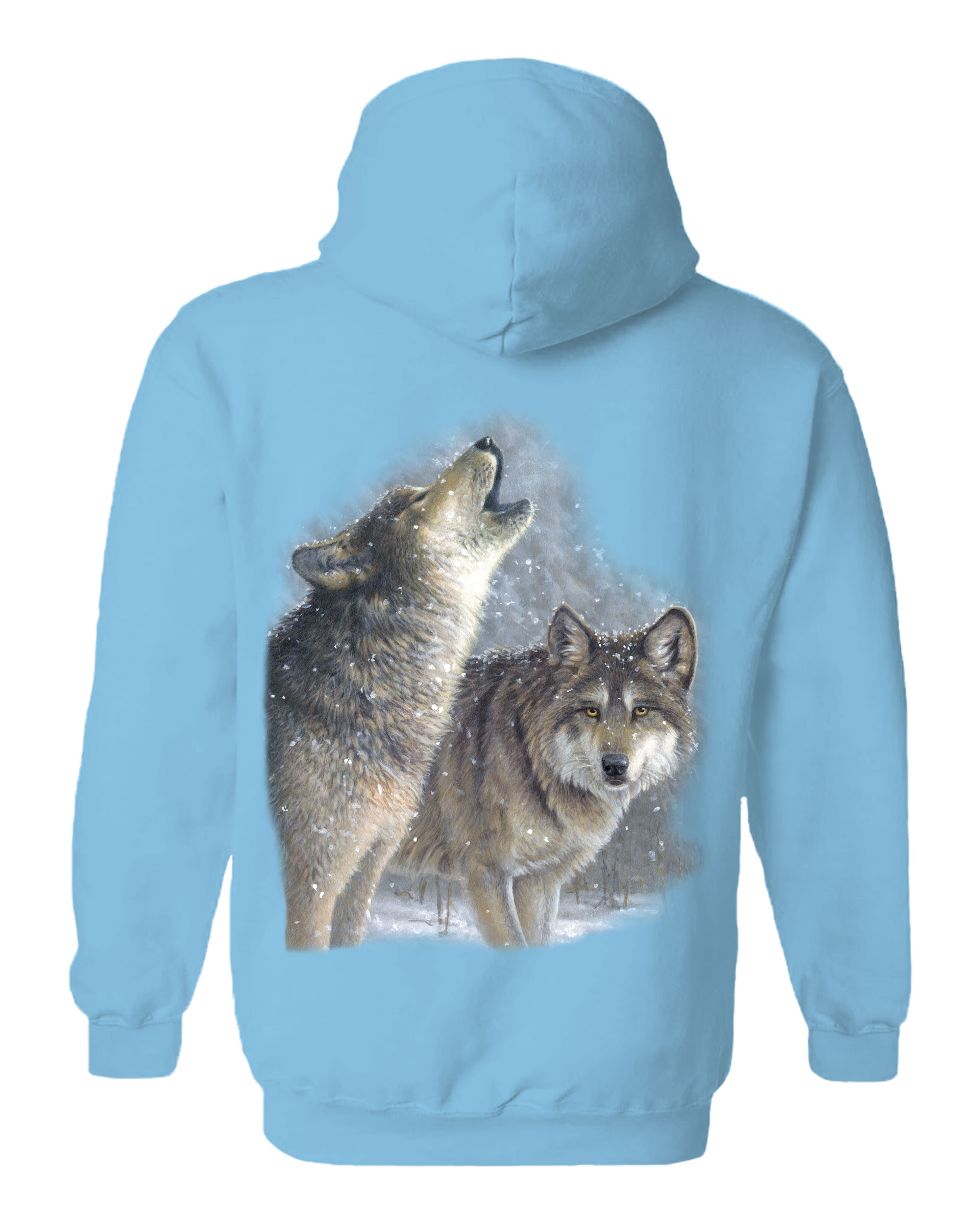 Snowfall Wolves Hoodie