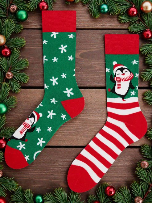 Crazy Warm Socks Hello Penguin