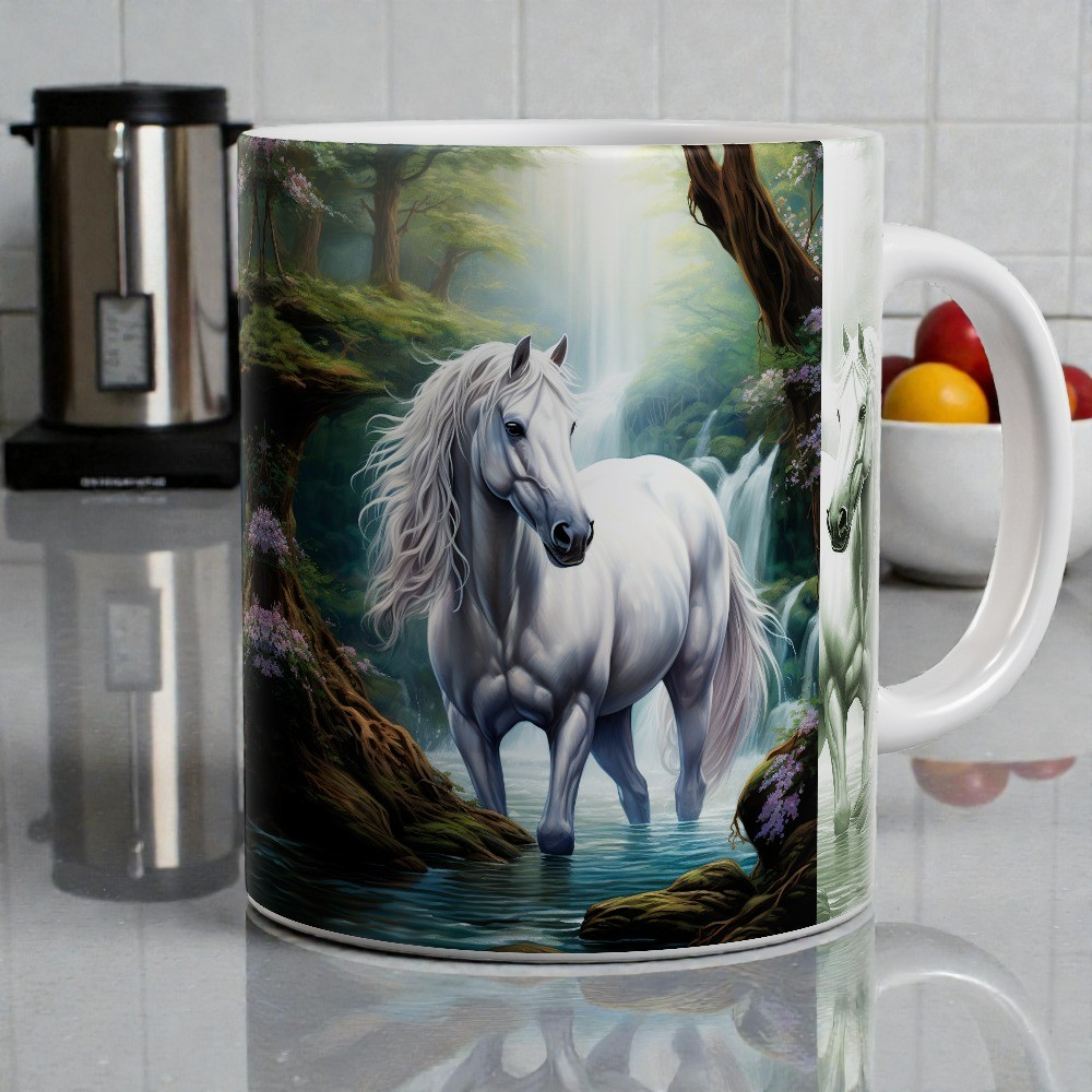 Mystic White Horses Mug