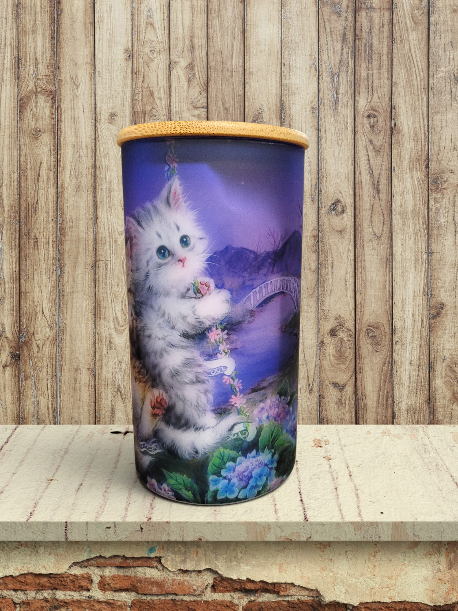 Moonlight Swing - Cat - Storage Jar 25Oz