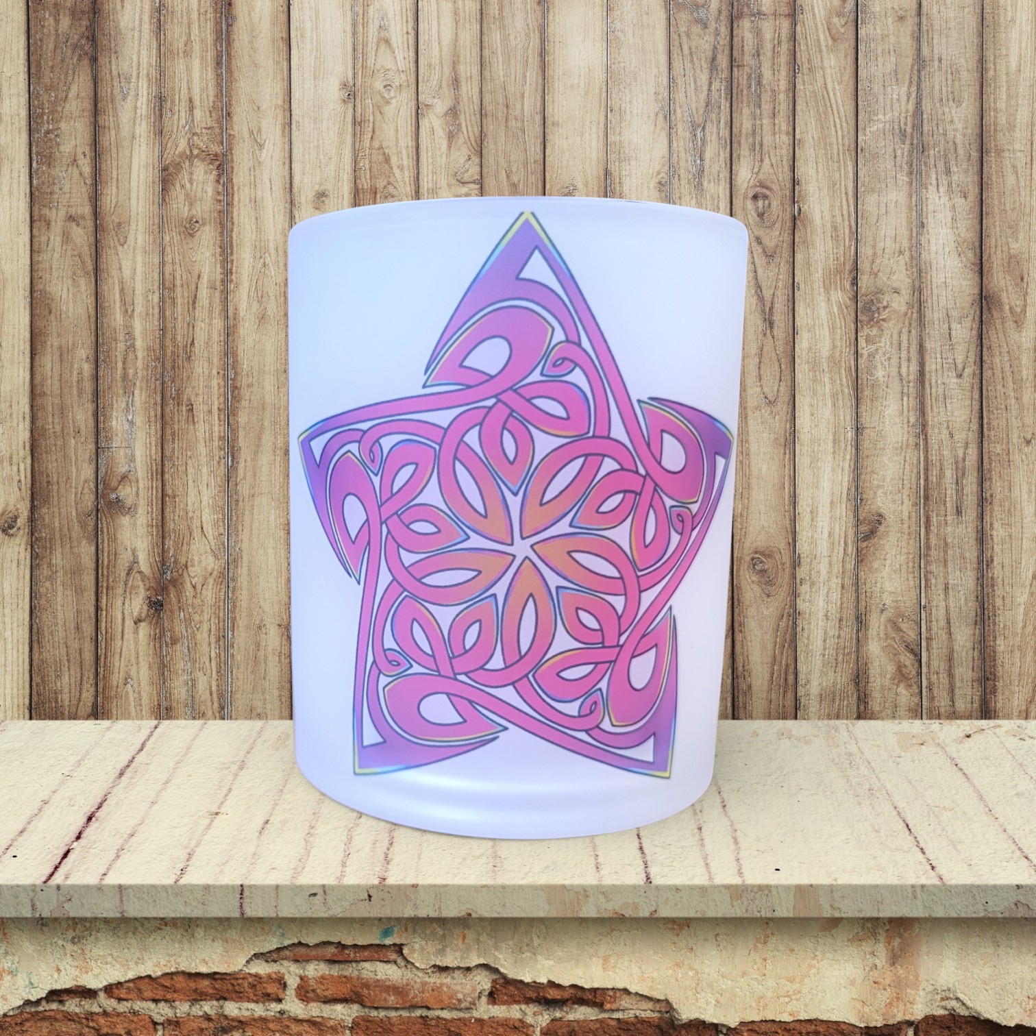 Celtic Knot Five Star - Candle Light Holder