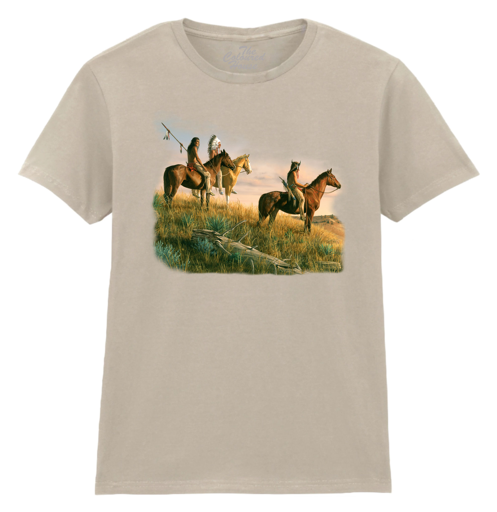 Three Native Americans Ladies T-shirt