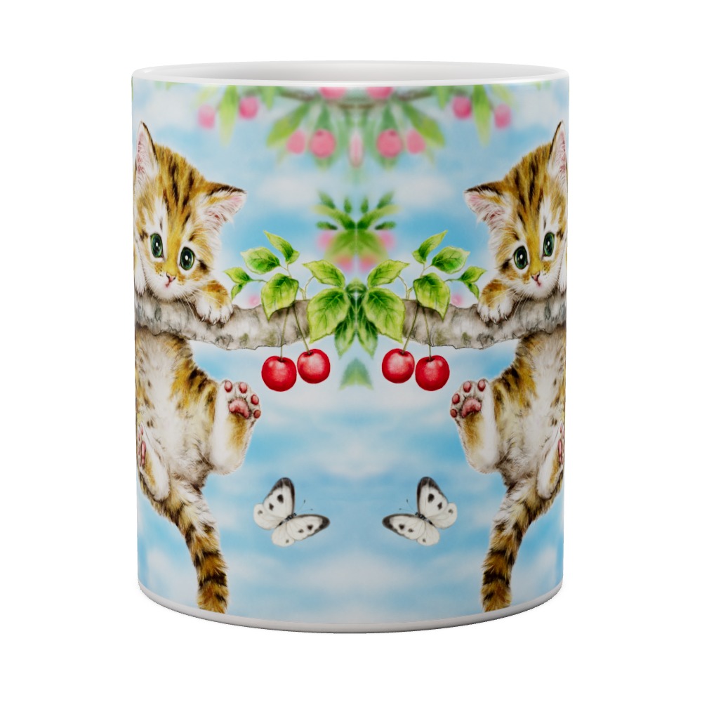 Cherry Kitten Mug