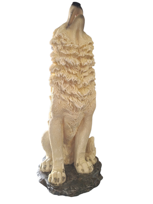 PhotoRoom-20230704_122134_2 White Wolf Howling - 25*8*42cm