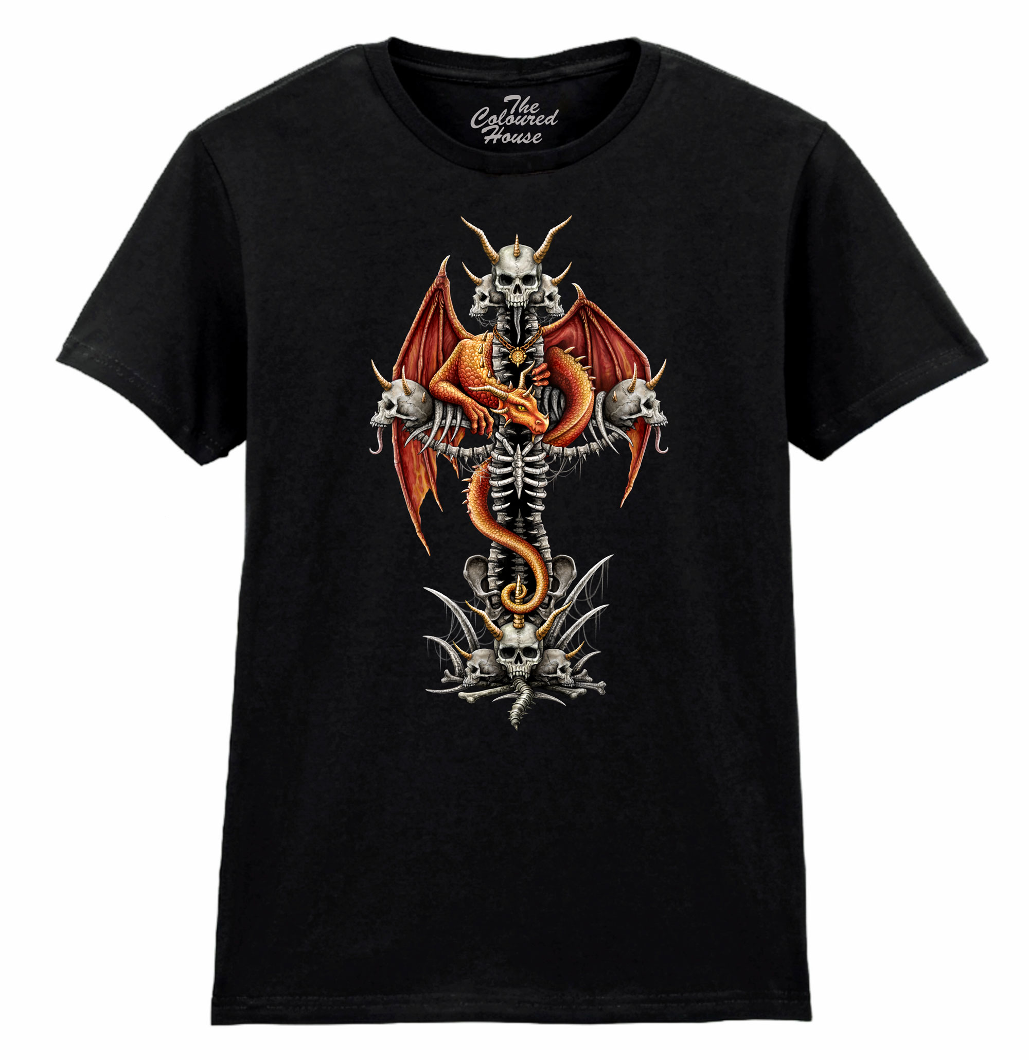 Dragon Skull Cross Ladies T-shirt