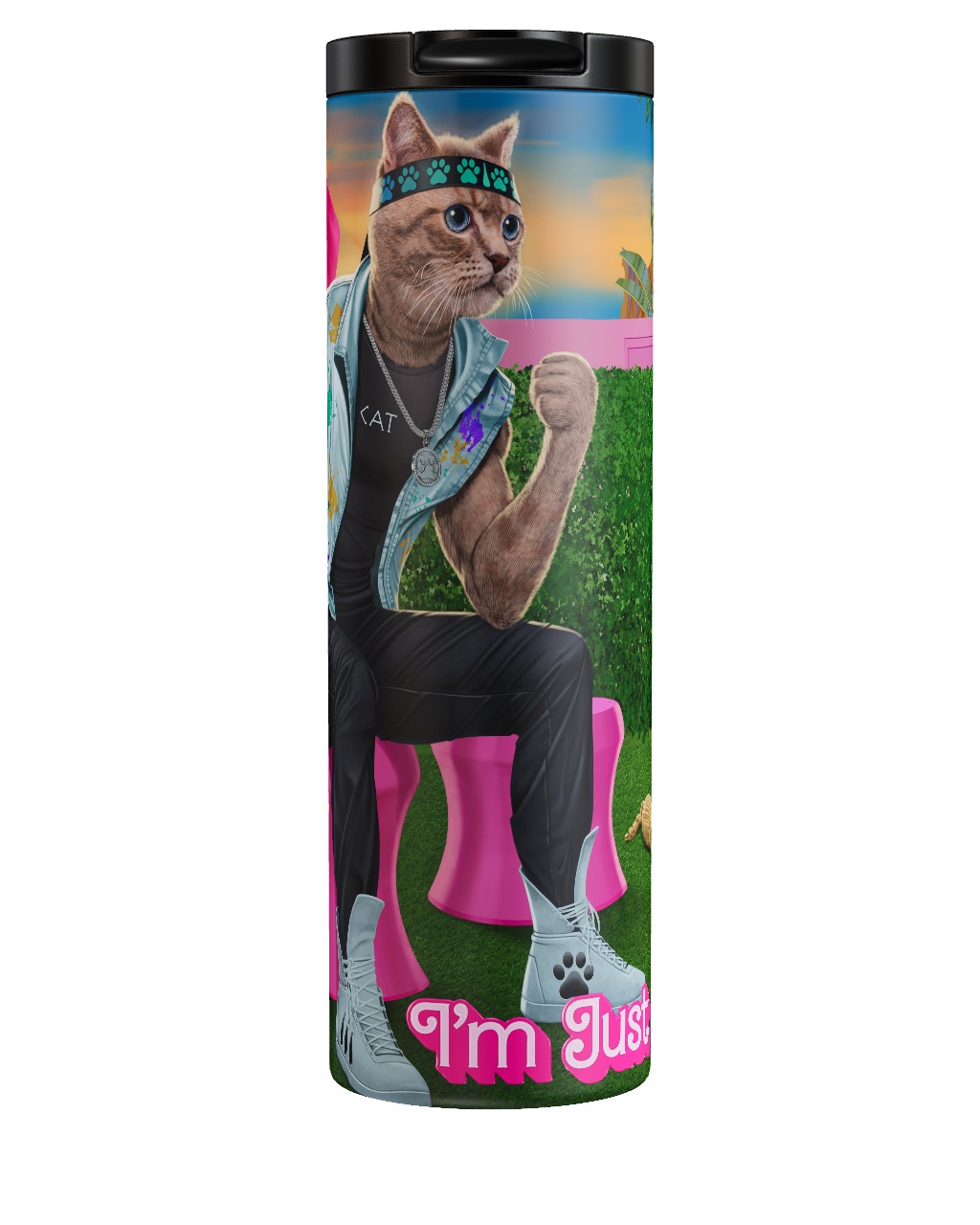 I'm Just Cat Tumbler