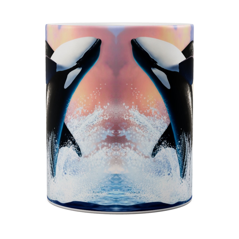 Jumping Orca Mug