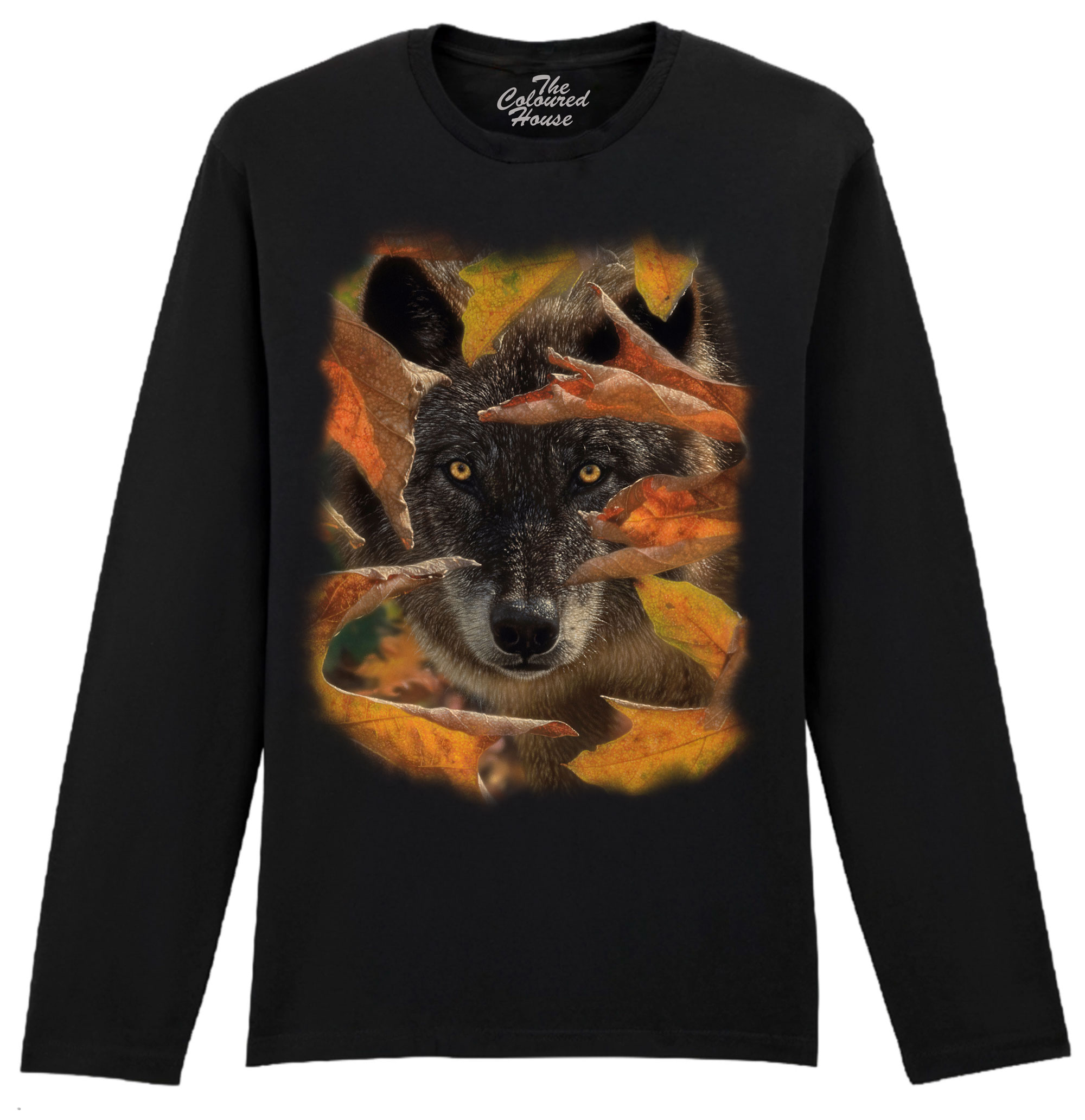 Autumn Black Wolf Longsleeve
