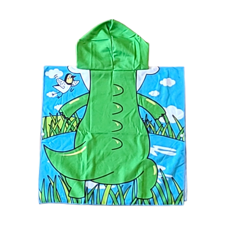 Crocodile Poncho de playa para niños