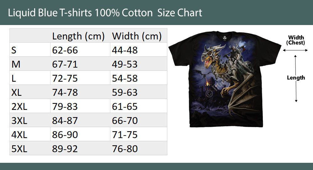 LB-size-chart Canyon Sunset American West T-shirt