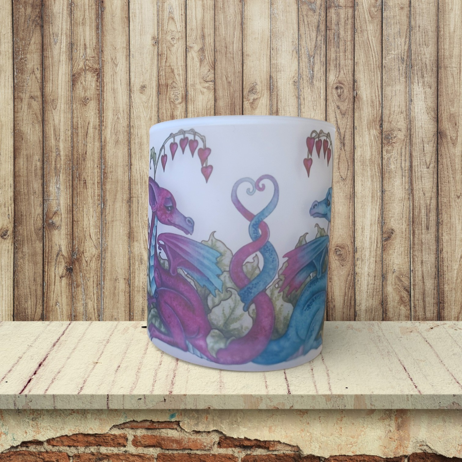 Love Dragons - Candle Light Holder