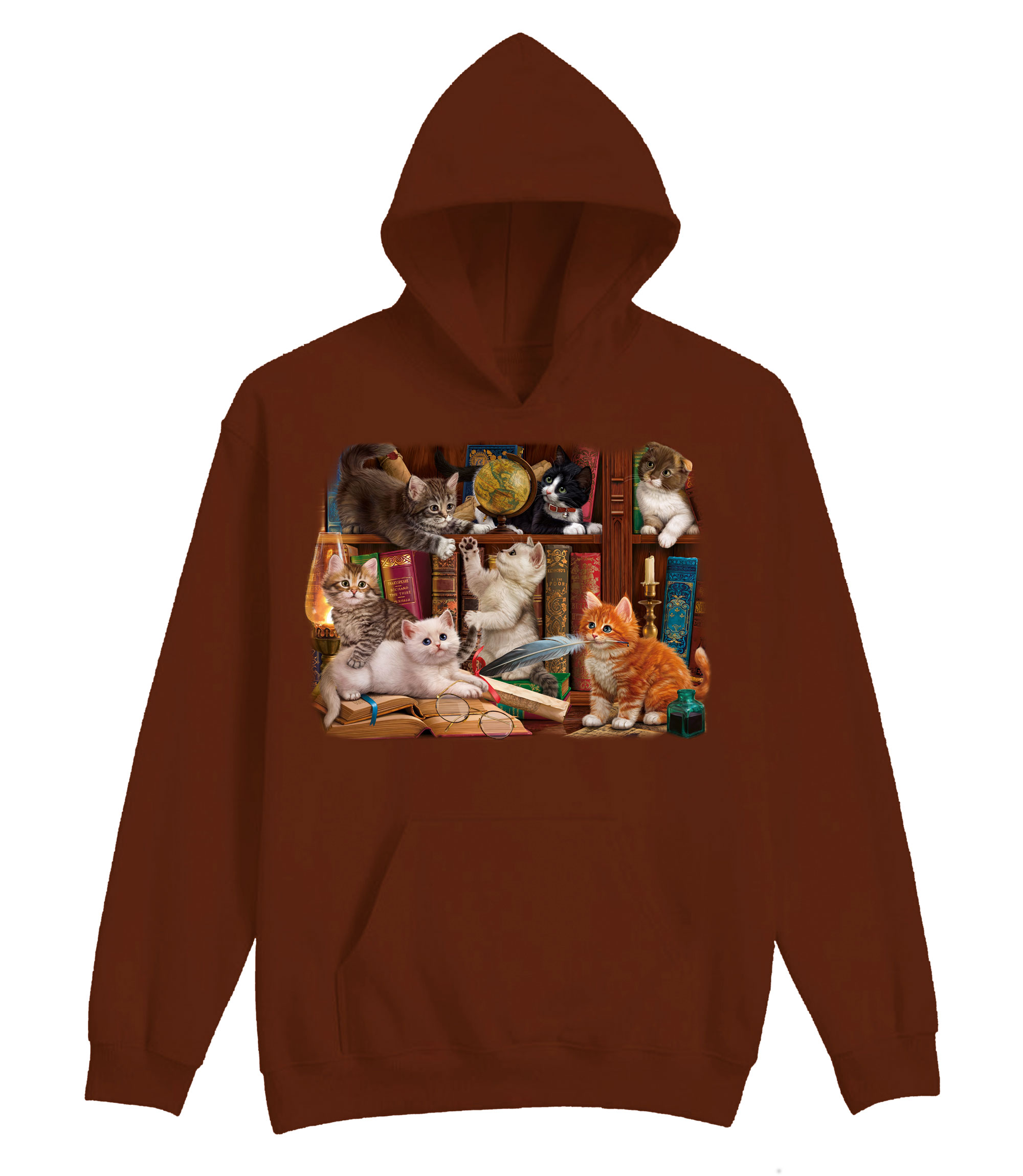 Kittens In The Library Hoodie