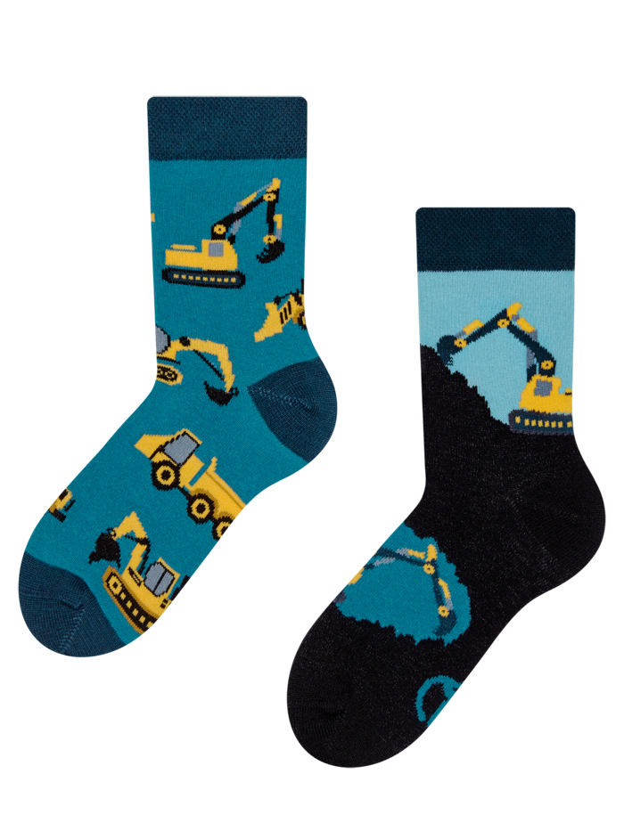 Regular KIDS Socks Excavator