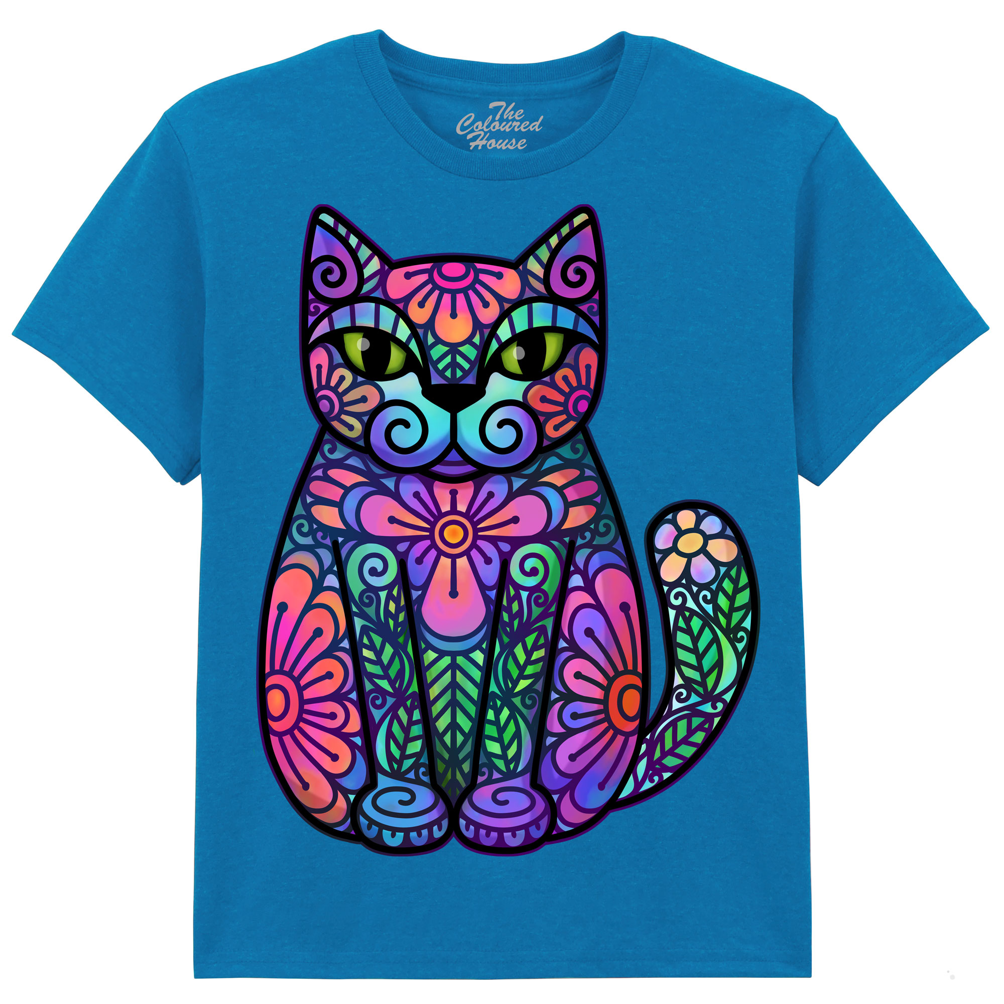 Flowers And Leaves Cat KIDS