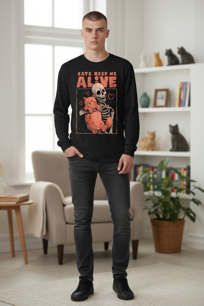 Cats Keep Me Alive Longsleeve