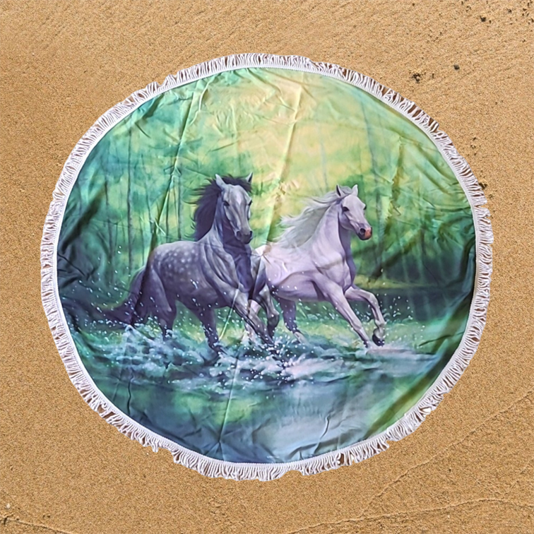 Spring Morning Horses Beach Combi! Kirk Reinert Art Spring Morning Horses Beach Combi! Kirk Reinert Art