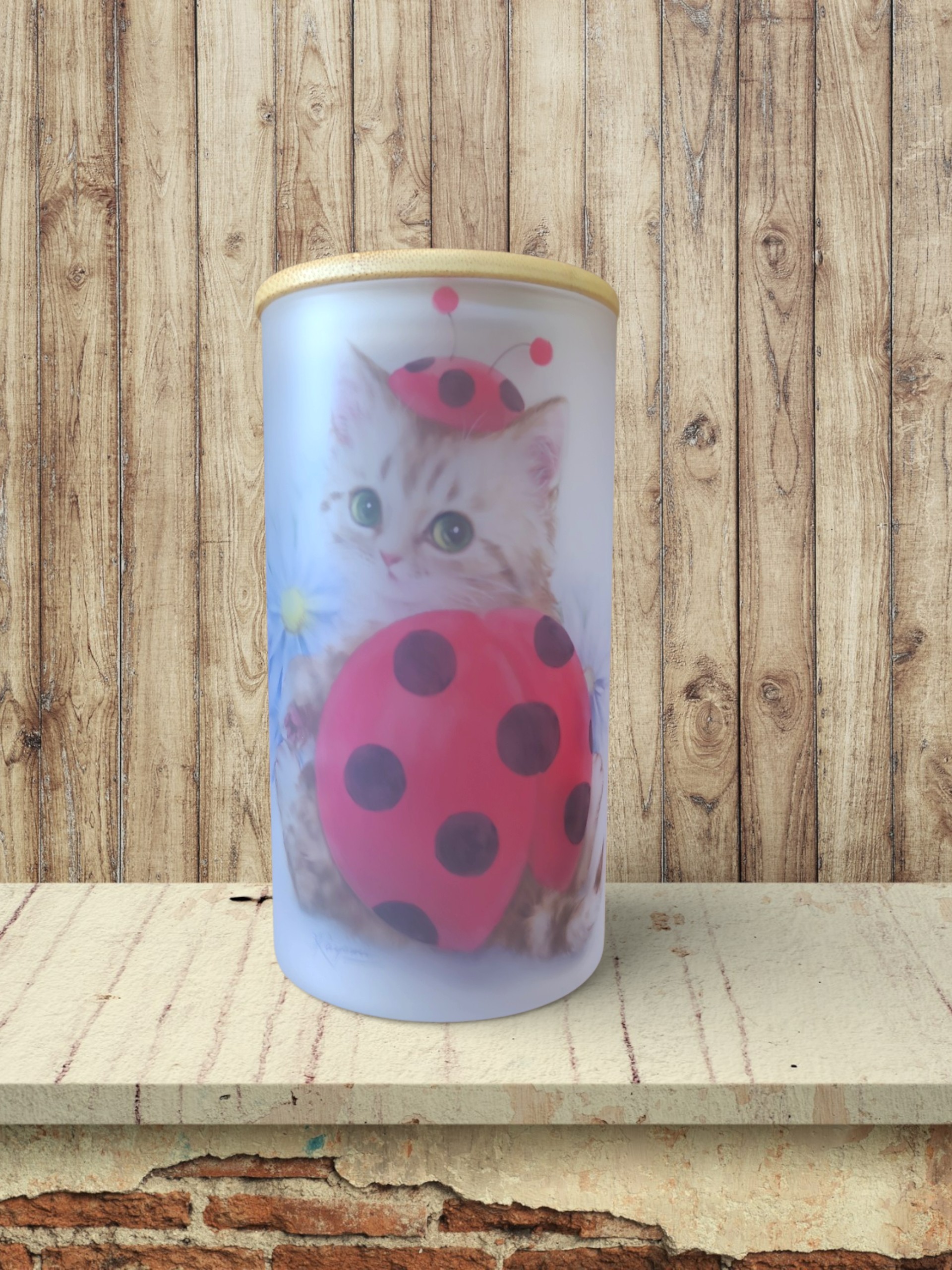 Lady In Red - Cat- Storage Jar 25Oz