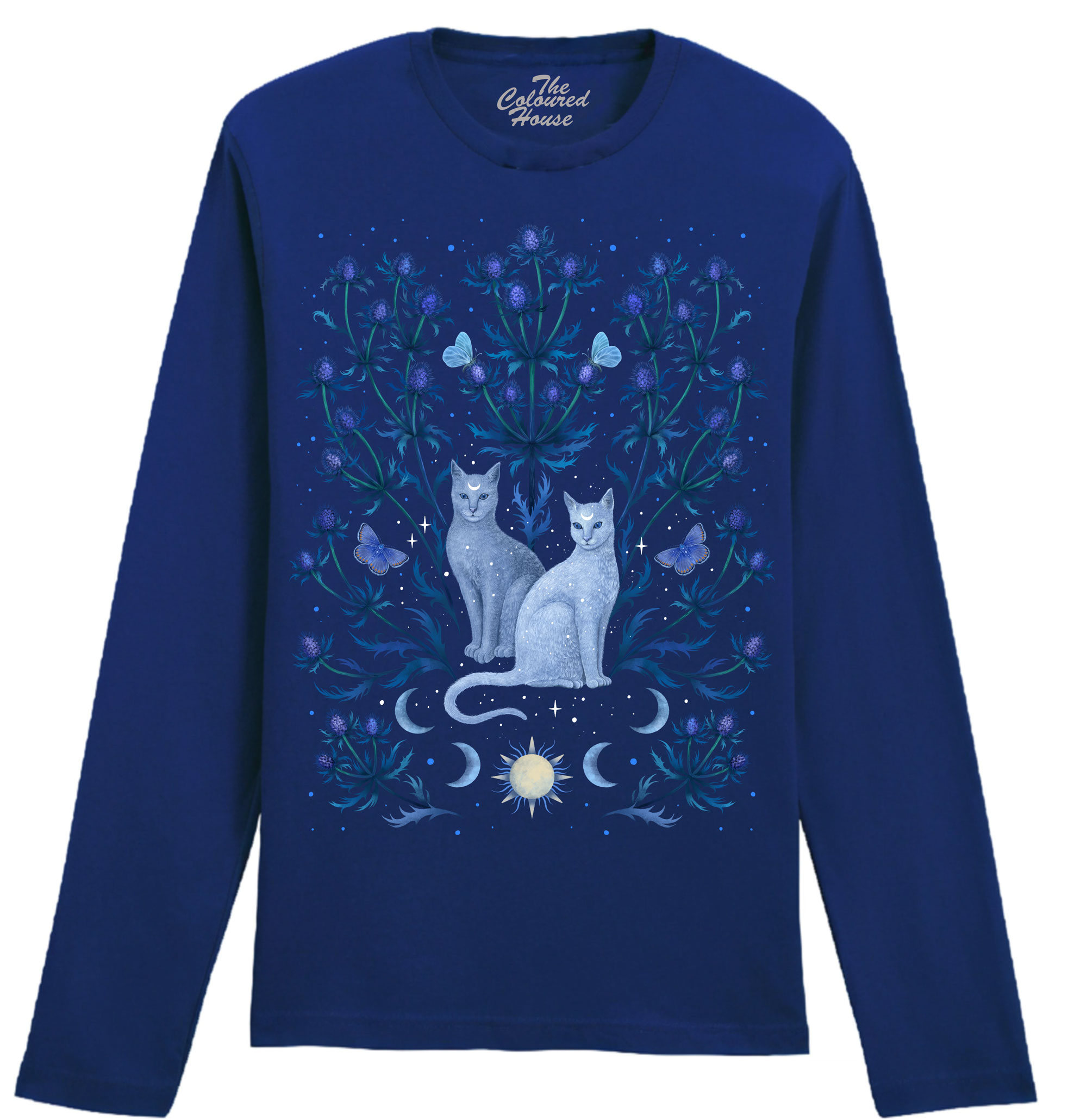 Blue Thistle Cats Longsleeve