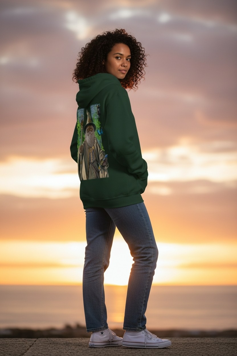 Catdalf The White Hoodie