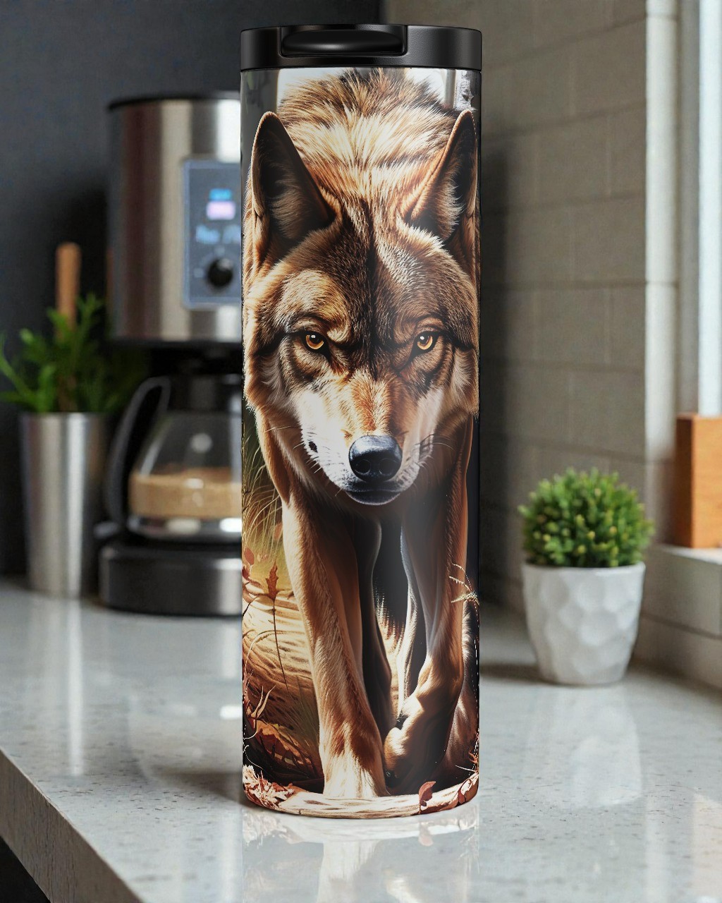 Autumn Approaching - Wolf Tumbler