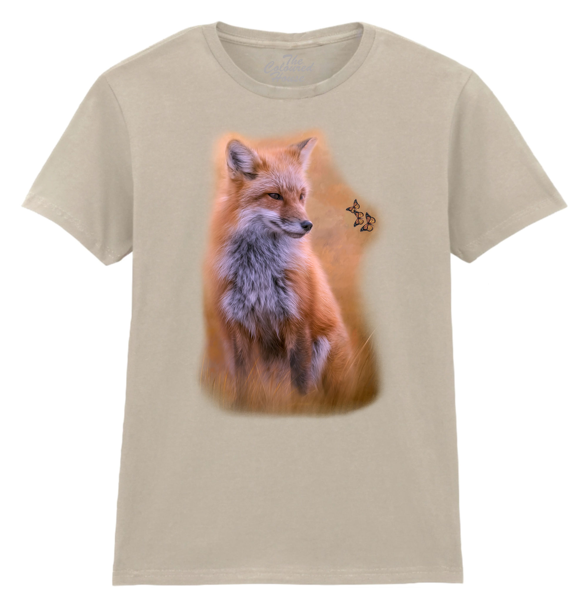 Watching Butterflies - Fox Ladies T-shirt