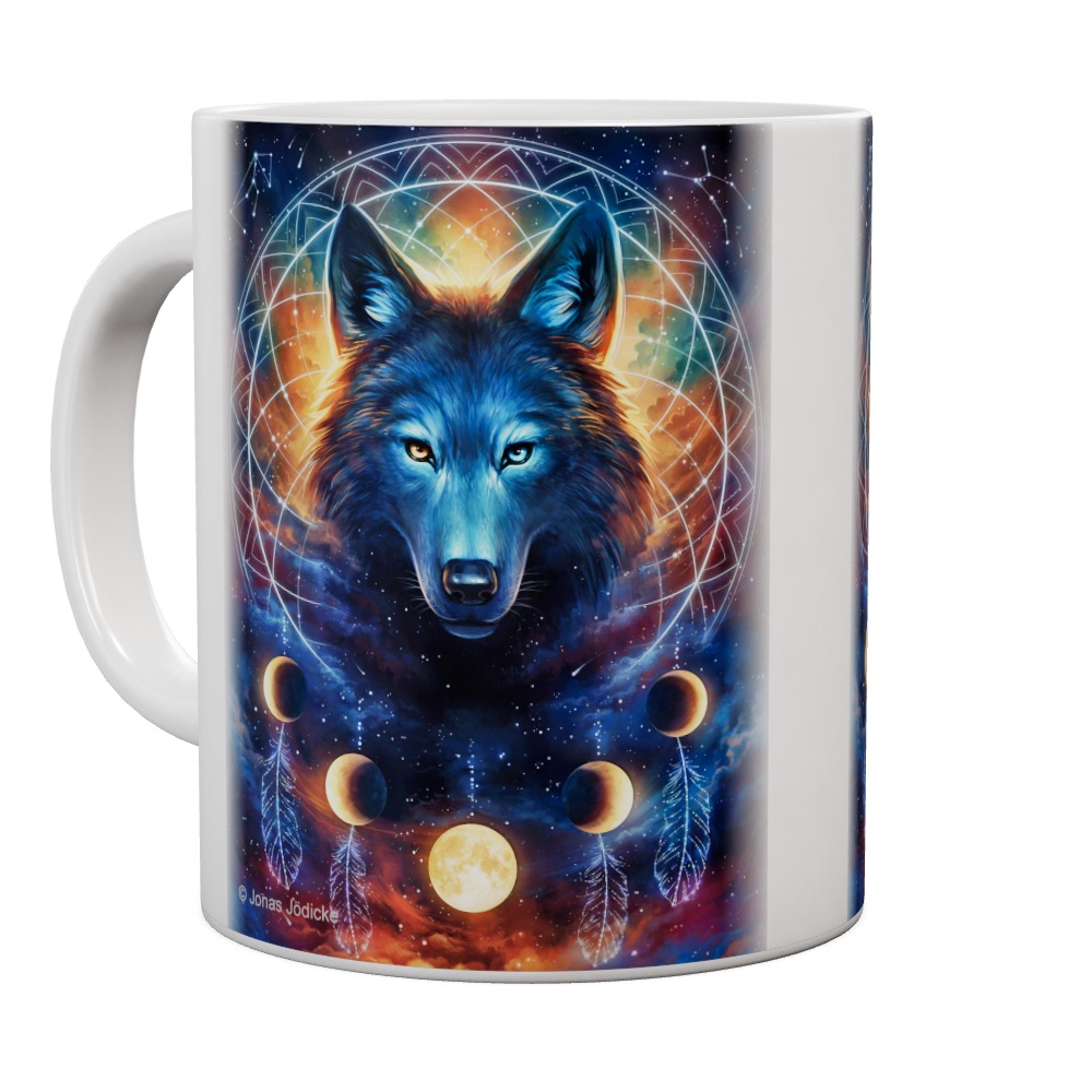 Dreamcatcher Wolf Mug