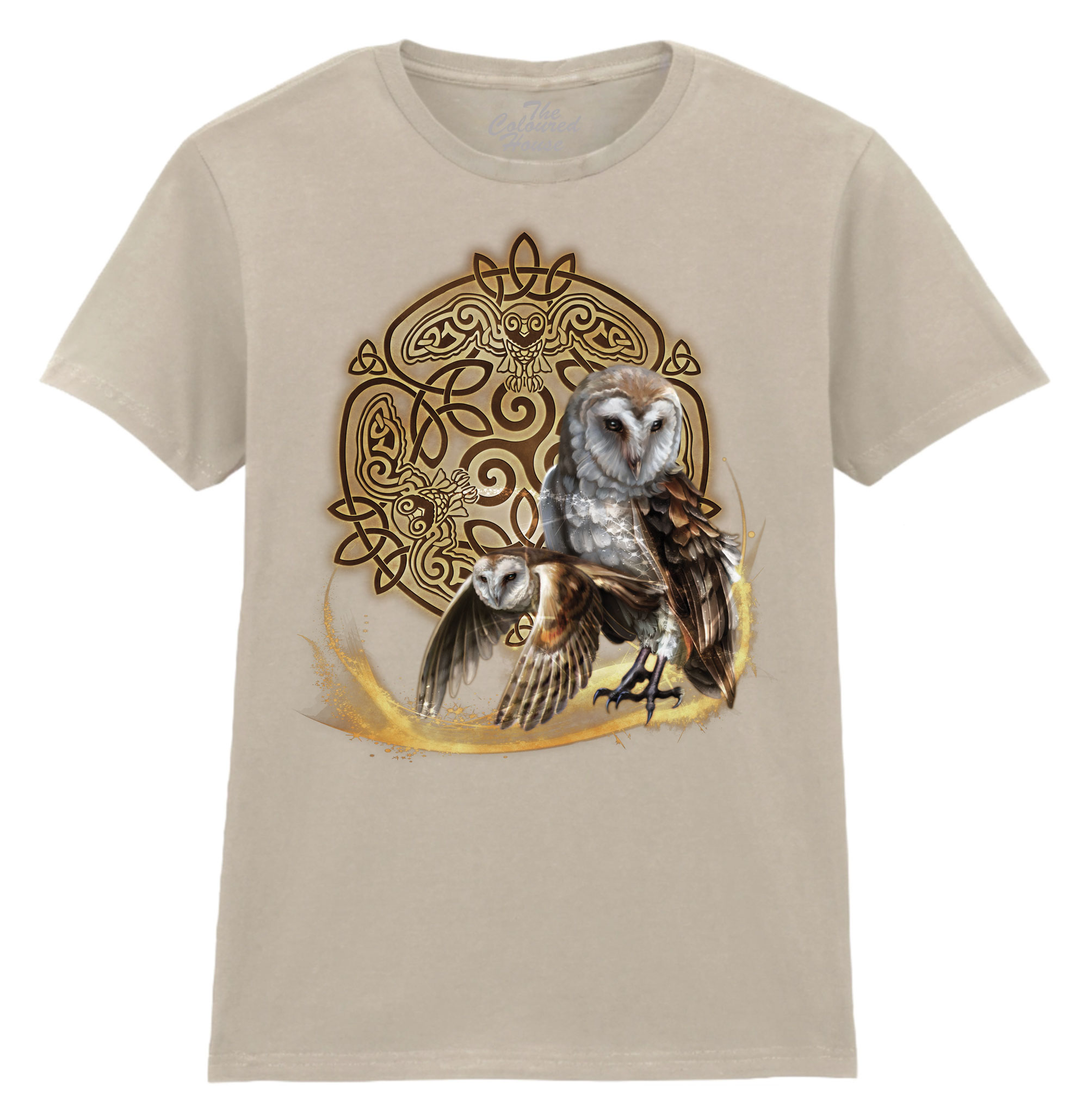 Celtic Owl Ladies T-shirt