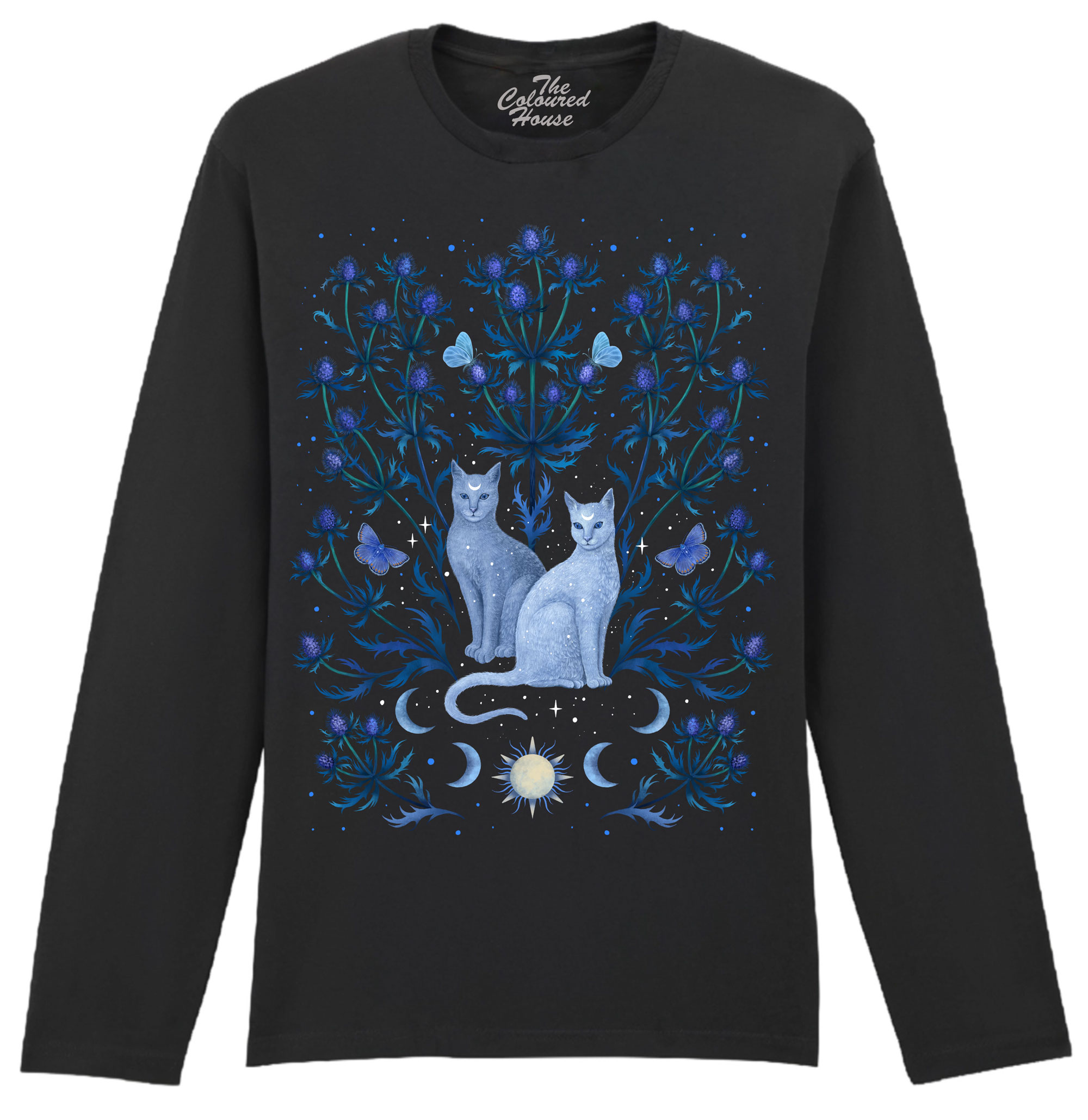 Blue Thistle Cats Longsleeve