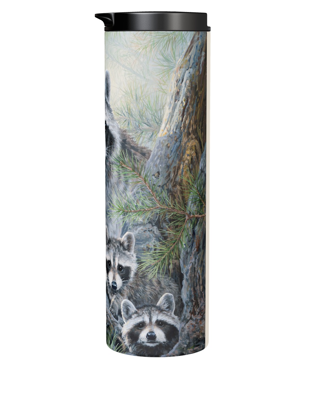 Raccoon Family Portrait Tumbler