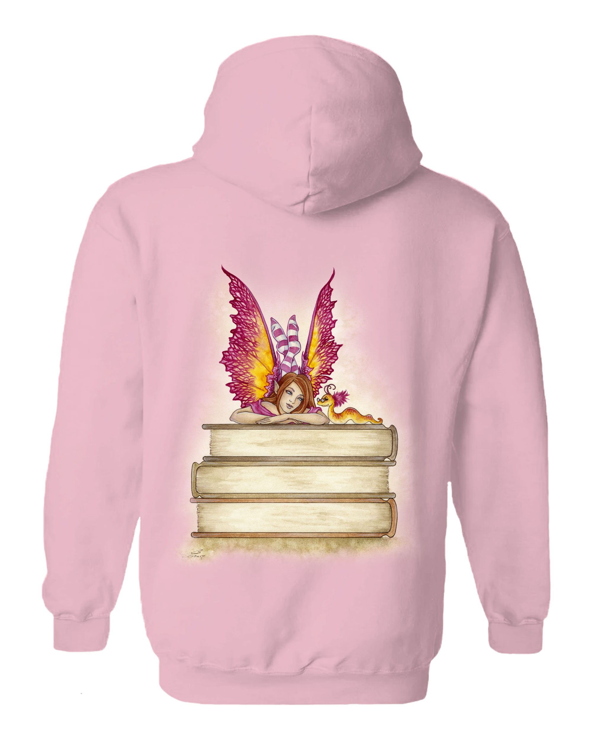 Pink Bookworm Hoodie