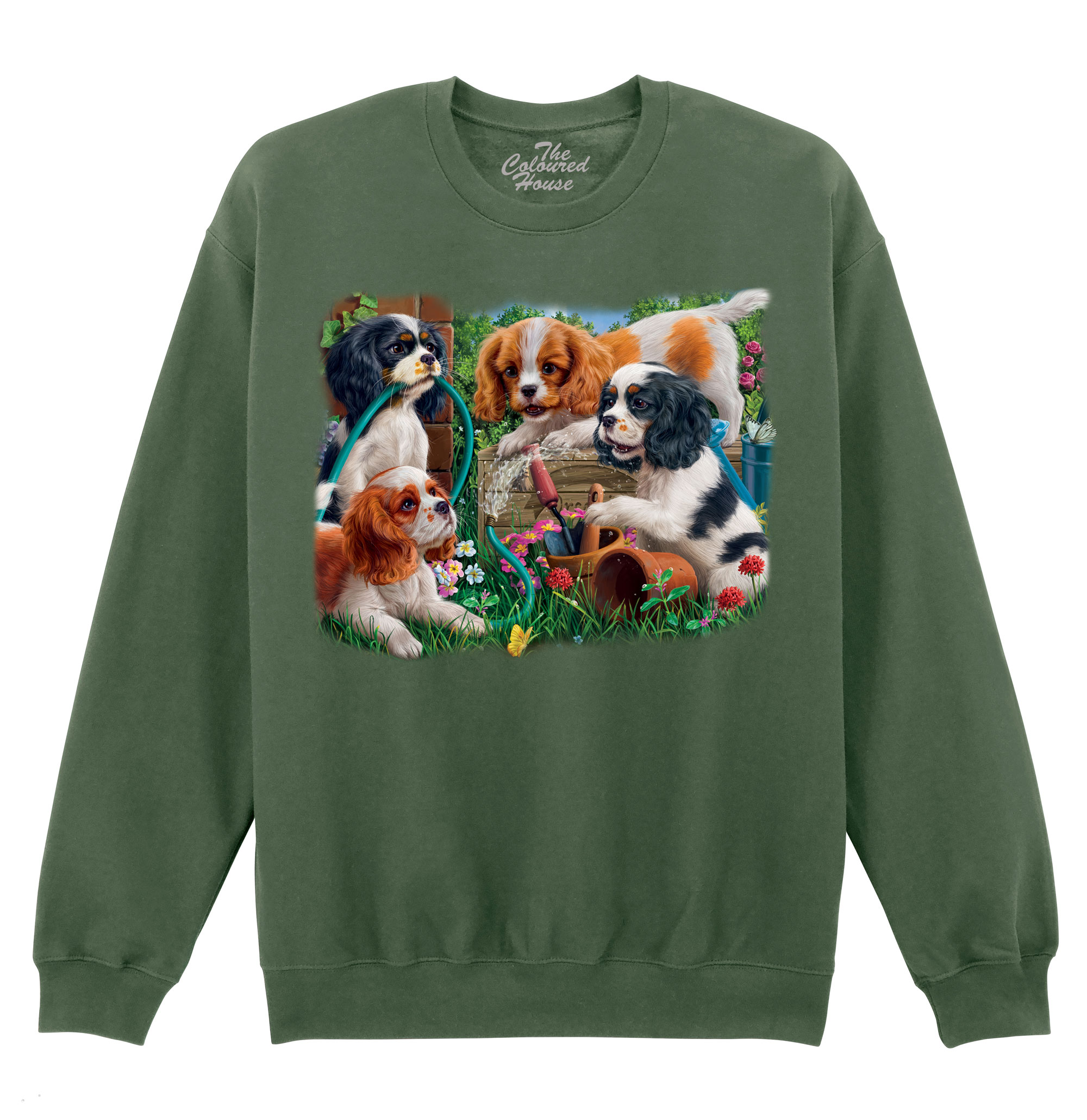 Puppies In The Garden Sweater