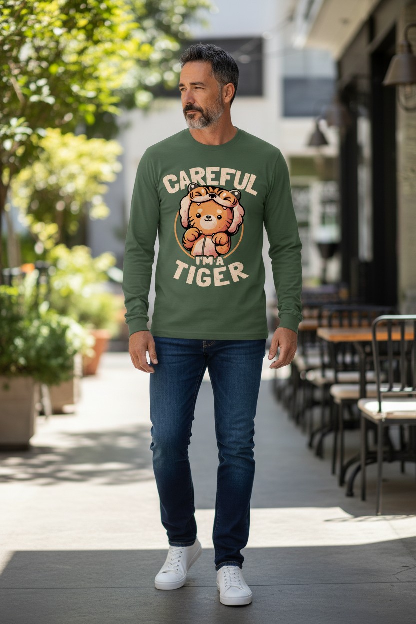 Careful I Am A Tiger Longsleeve
