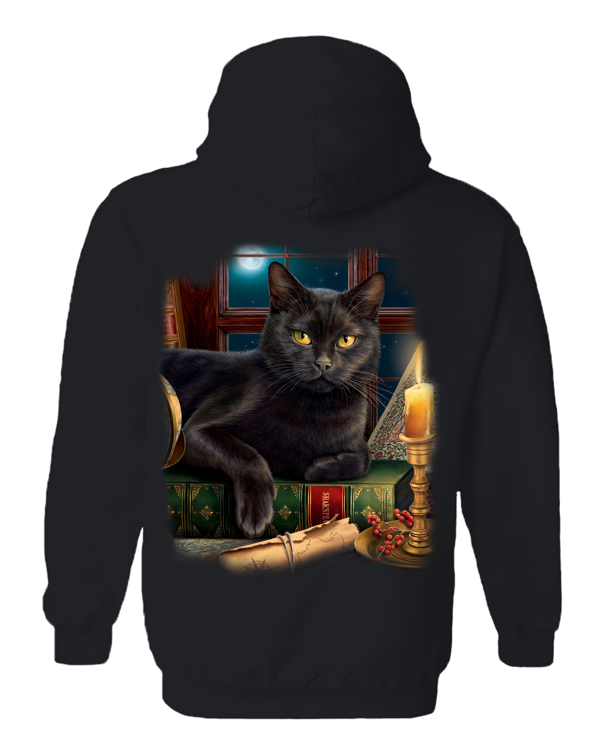 Black Cat By Candlelight Hoodie