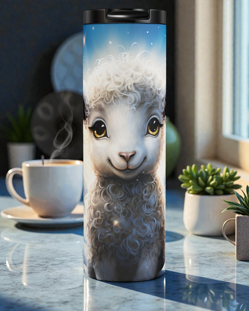 Sheep In The Snow Tumbler